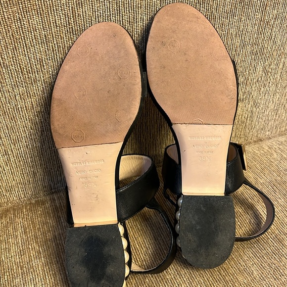 Nickolas Kirkwood two strap black sandals with pearl heel - Picture 7 of 9